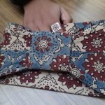Ajrakh bow clutch 310Rs