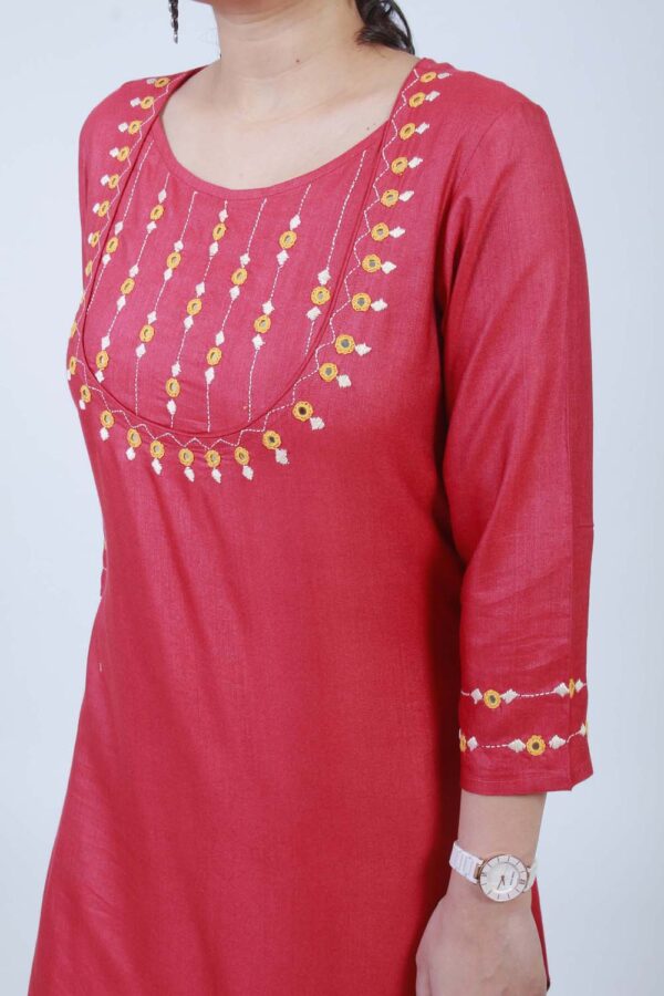 Mohini Hand Embroidered Kurta Buy Urmul Desert Crafts