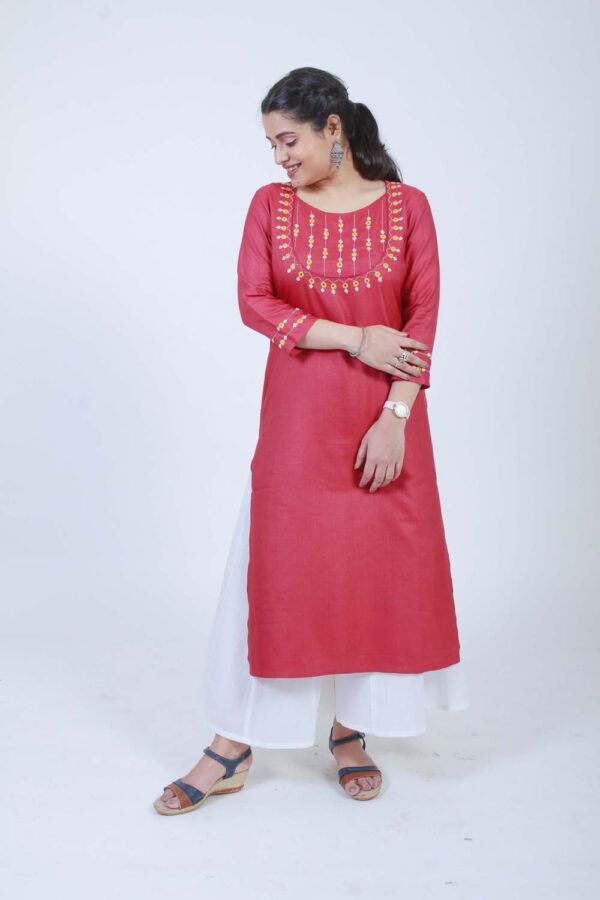Mohini Hand Embroidered Kurta Buy Urmul Desert Crafts