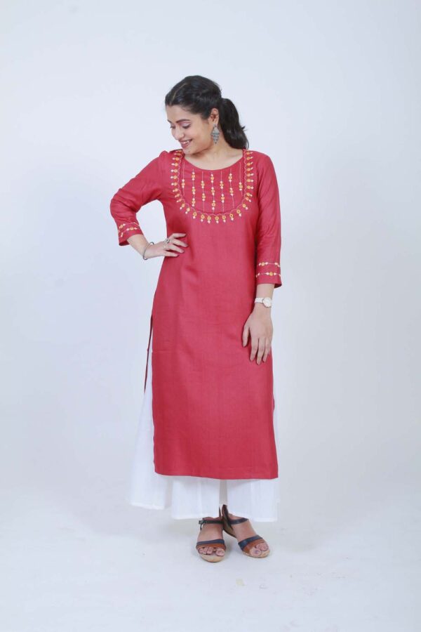 Mohini Hand Embroidered Kurta Buy Urmul Desert Crafts