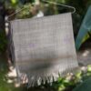 katchi work Hand Embroidered grey woollen stole Buy Urmul Desert Crafts