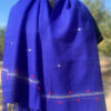 kungri Hand Embroidered blue woollen stoles Buy Urmul Desert Crafts