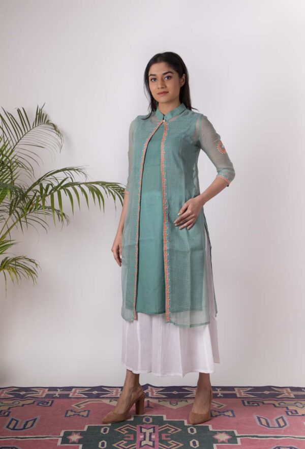 Rymaa Hand Embroidered kurti jacket Buy Urmul Desert Crafts