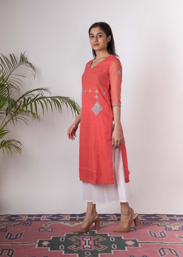 Riya Hand Embroidered kurta Buy Urmul Desert Crafts