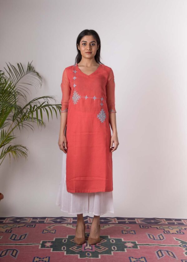 Riya Hand Embroidered kurta Buy Urmul Desert Crafts