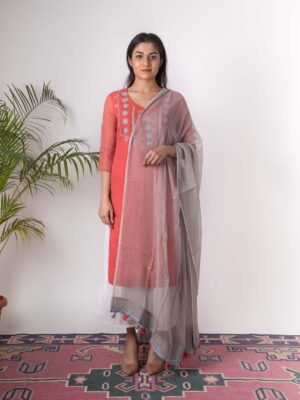 Charu Hand Embroidered kurta Buy Urmul Desert Crafts