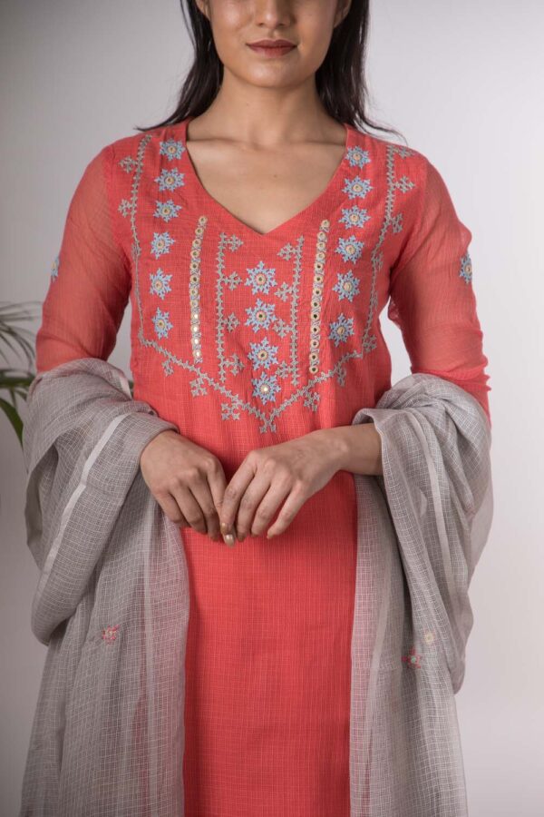 Charu Hand Embroidered kurta Buy Urmul Desert Crafts