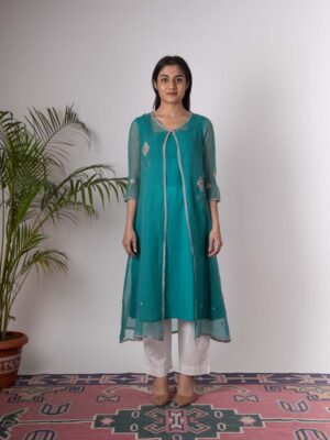 Isha Hand Embroidered kurta Buy Urmul Desert Crafts