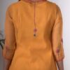 Aaesha Hand Embroidered Yellow kotta doriya kurta Buy Urmul Desert Crafts