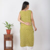 Zohra Handblock printed and Embroidered Green kurta. (2pc kurta and pant) Buy Urmul Desert Crafts