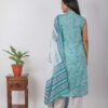 Gulmohar Handblock printed and Embroidered Floral kurta. (3pc kurta,pant and dupatta) Buy Urmul Desert Crafts