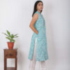 Gulmohar Handblock printed and Embroidered Floral kurta. (3pc kurta,pant and dupatta) Buy Urmul Desert Crafts