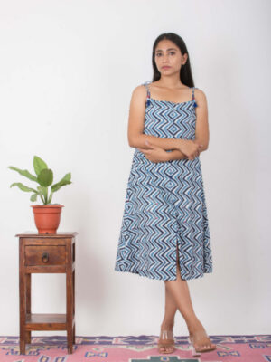 Gulzar Handblock printed and Embroidered dress) Buy Urmul Desert Crafts