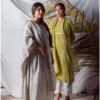 Mumtaz Handblock printed and Embroidered Green kurta. (3pc kurta,pant and dupatta) Buy Urmul Desert Crafts