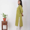 Zohra Handblock printed and Embroidered Green kurta. (2pc kurta and pant) Buy Urmul Desert Crafts