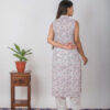 Bale Handblock printed and Embroidered white kurti Buy Urmul Desert Crafts