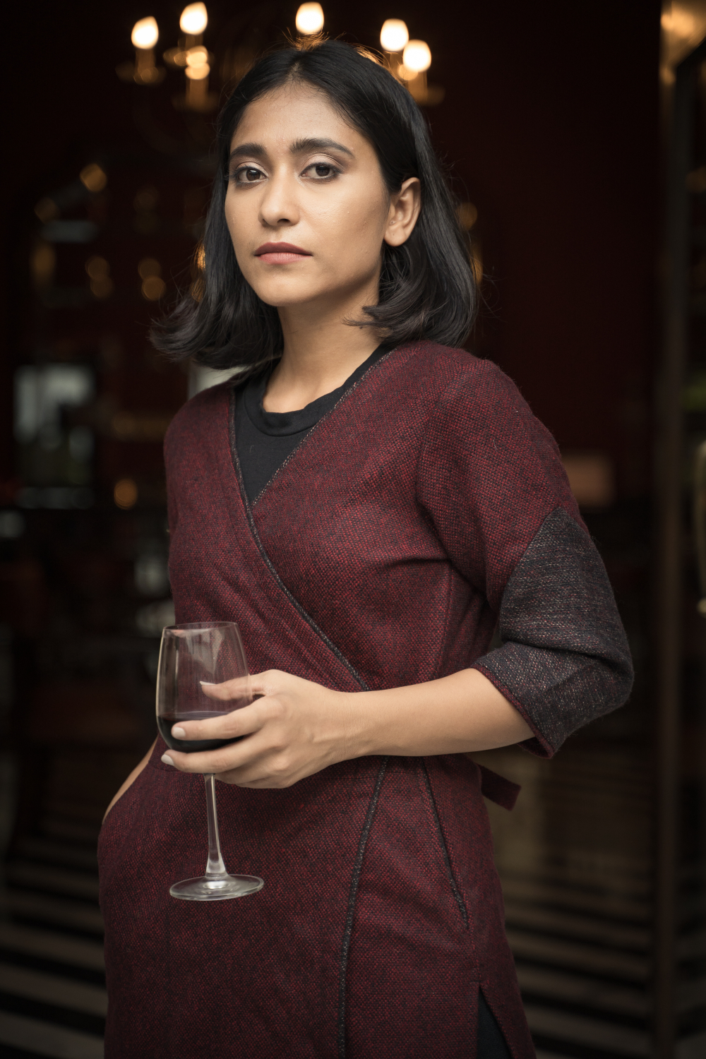 Eliana woolen kurti with pant Buy Urmul Desert Crafts