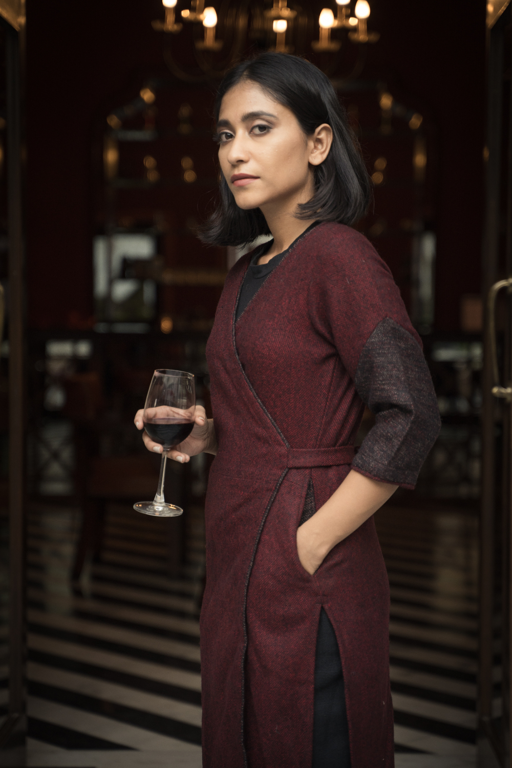 Eliana woolen kurti with pant Buy Urmul Desert Crafts