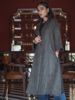 Ayla wool long jacket Buy Urmul Desert Crafts