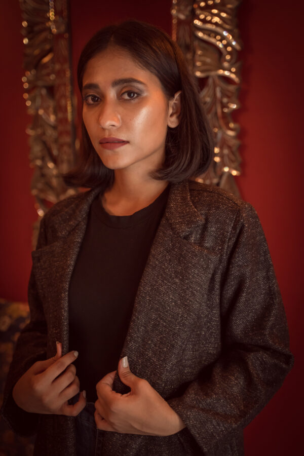 Hamish wool long jacket Buy Urmul Desert Crafts