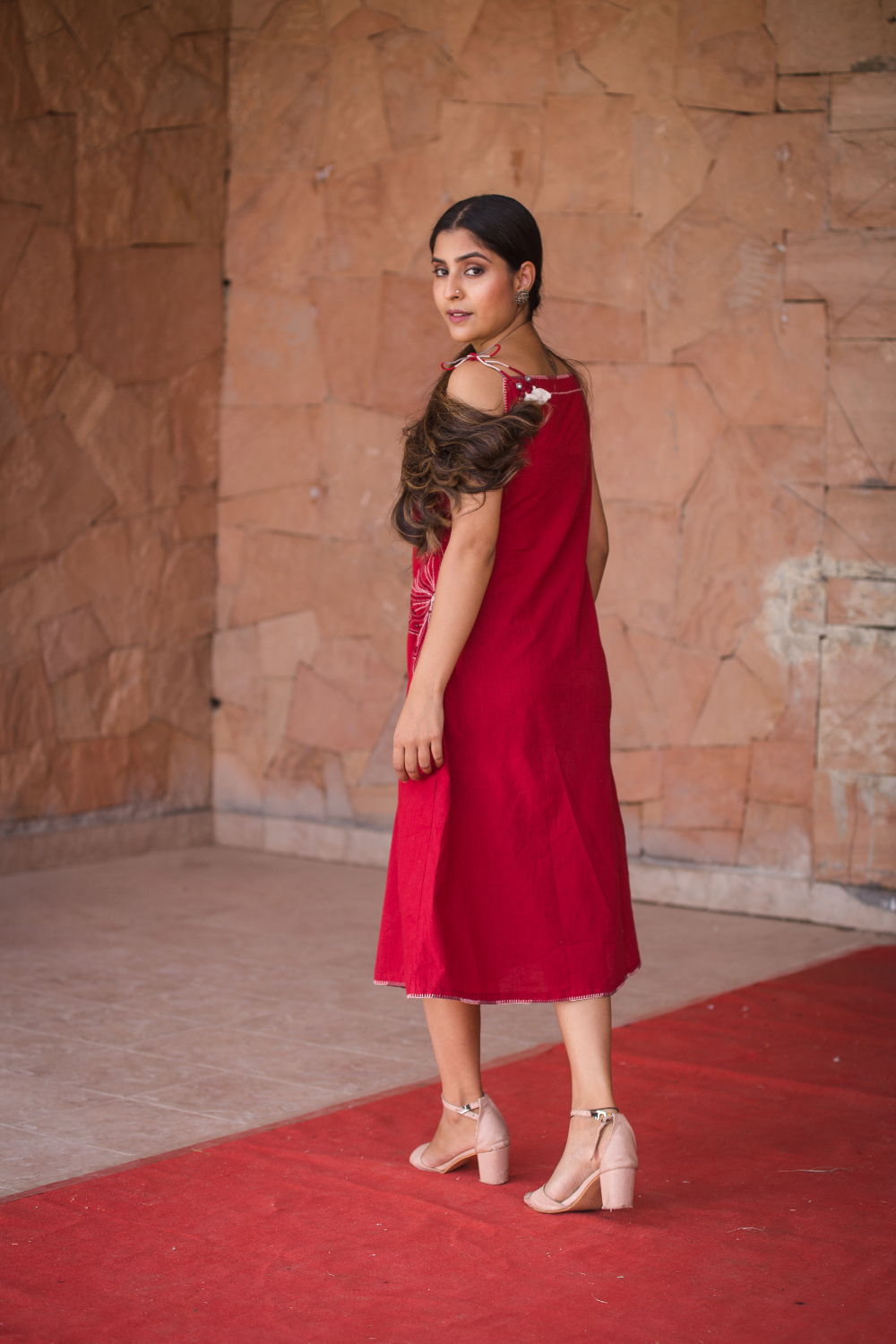 Noori Laal Ishq Cotton string dress Buy Urmul Desert Crafts Noori Laal Ishq Cotton string dress Buy Urmul Desert Crafts