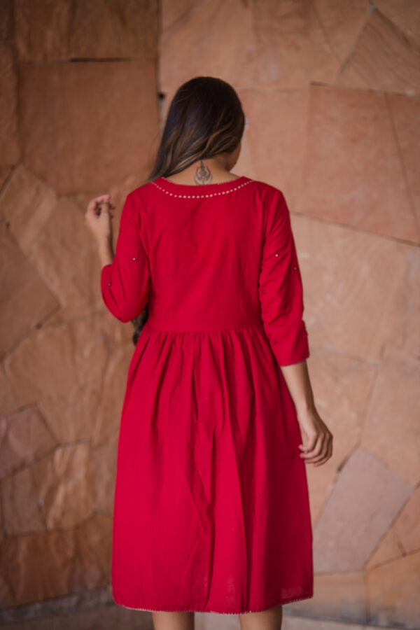 Sanaa Laal ishq Cotton dress Buy Urmul Desert Crafts