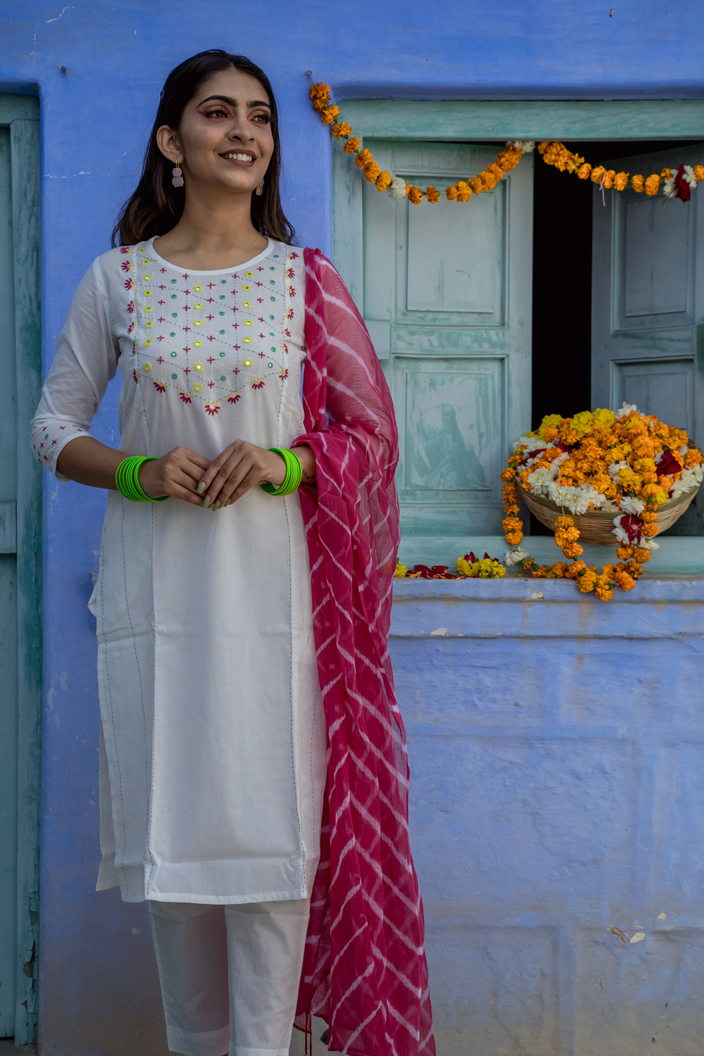 Najaat Pure Cotton kurta set Buy Urmul Desert Crafts Najaat Pure Cotton kurta set Buy Urmul Desert Crafts