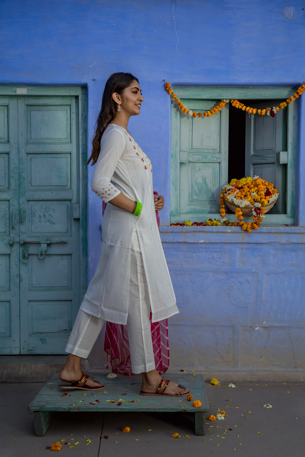 Najaat Pure Cotton kurta set Buy Urmul Desert Crafts Najaat Pure Cotton kurta set Buy Urmul Desert Crafts