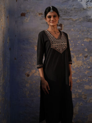 FAQAT Handloom Kurti set Buy Urmul Desert Crafts