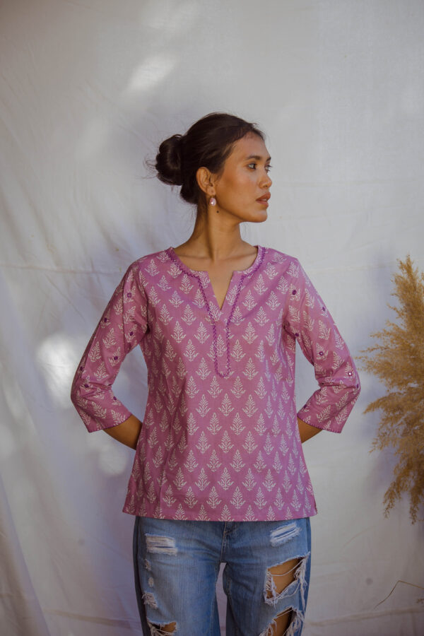 Minty Bageecha top Buy Urmul Desert Crafts