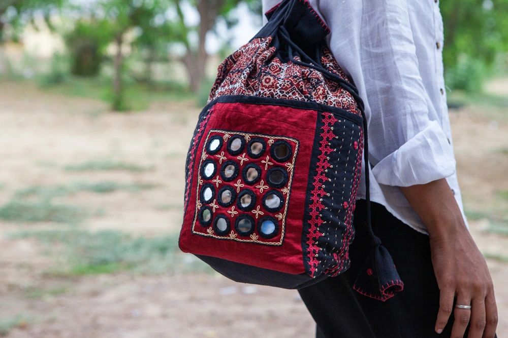 Desert Dazzler Potli Bag Buy Urmul Desert Crafts Desert Dazzler Potli Bag Buy Urmul Desert Crafts