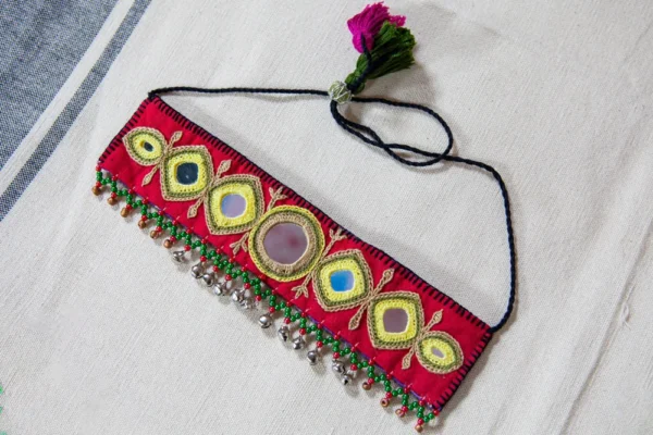 Mani hand embroidered neck choker Buy Urmul Desert Crafts