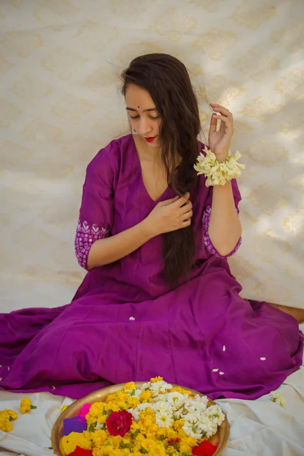 Kalki Sitara Kurti By Urmul Desert Crafts