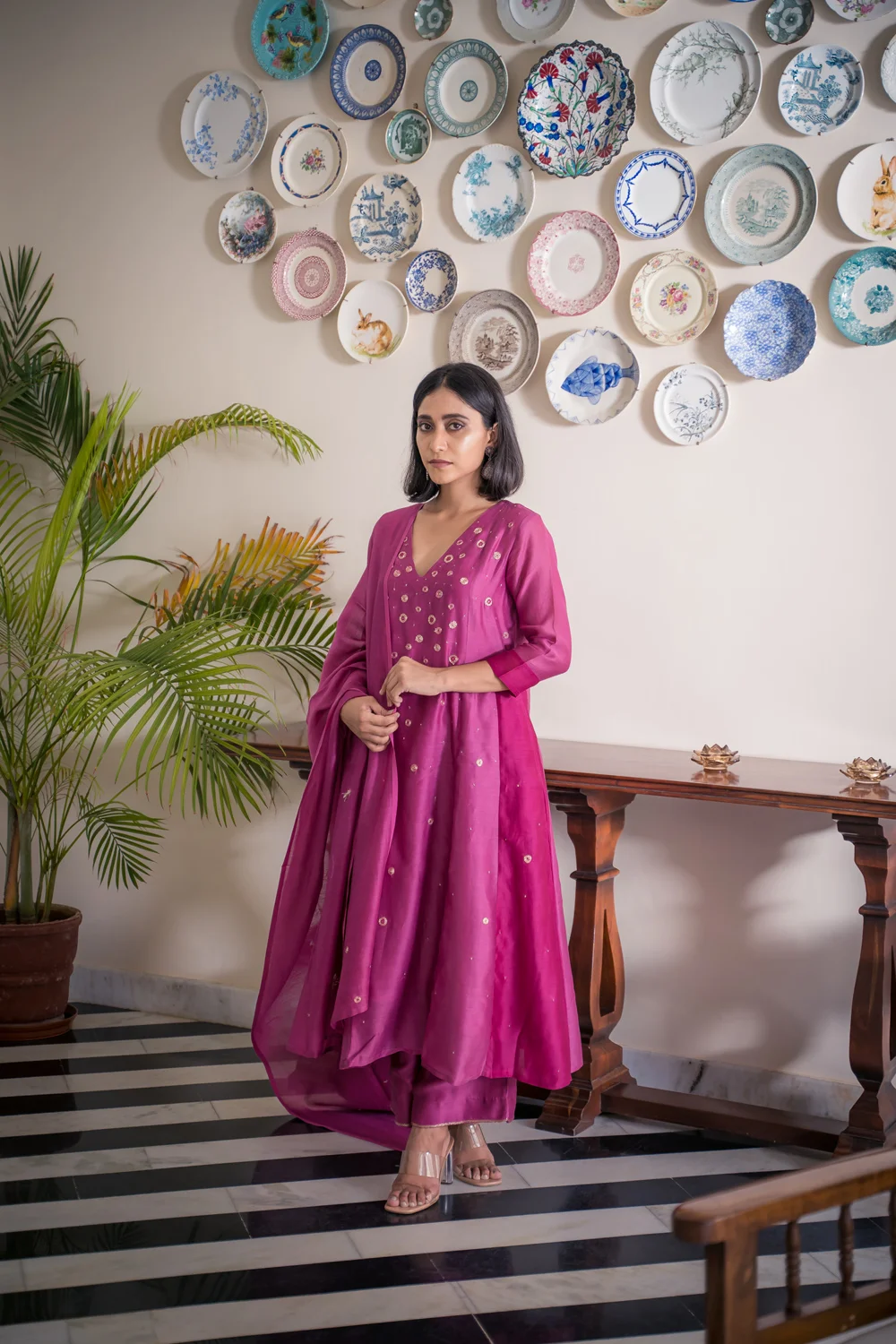 Cosmos Solasta chanderi kurta set Buy Urmul Desert Crafts Cosmos Solasta chanderi kurta set Buy Urmul Desert Crafts