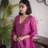 Cosmos Solasta chanderi kurta set Buy Urmul Desert Crafts