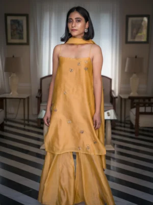 Ringlet Solasta chanderi kurta set Buy Urmul Desert Crafts