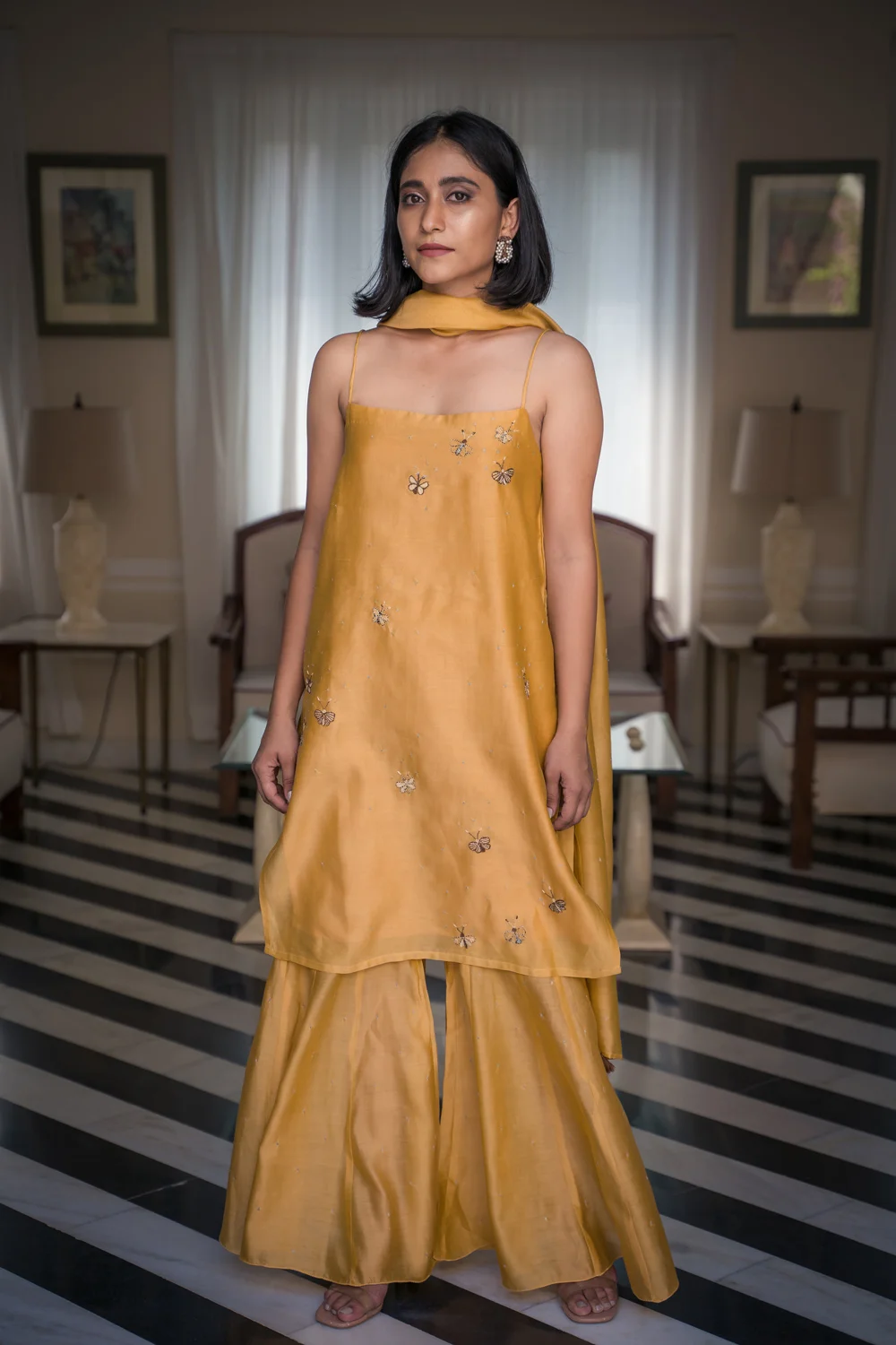 Ringlet Solasta chanderi kurta set Buy Urmul Desert Crafts Ringlet Solasta chanderi kurta set Buy Urmul Desert Crafts