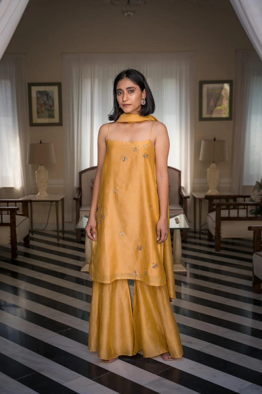 Ringlet Solasta chanderi kurta set Buy Urmul Desert Crafts Ringlet Solasta chanderi kurta set Buy Urmul Desert Crafts