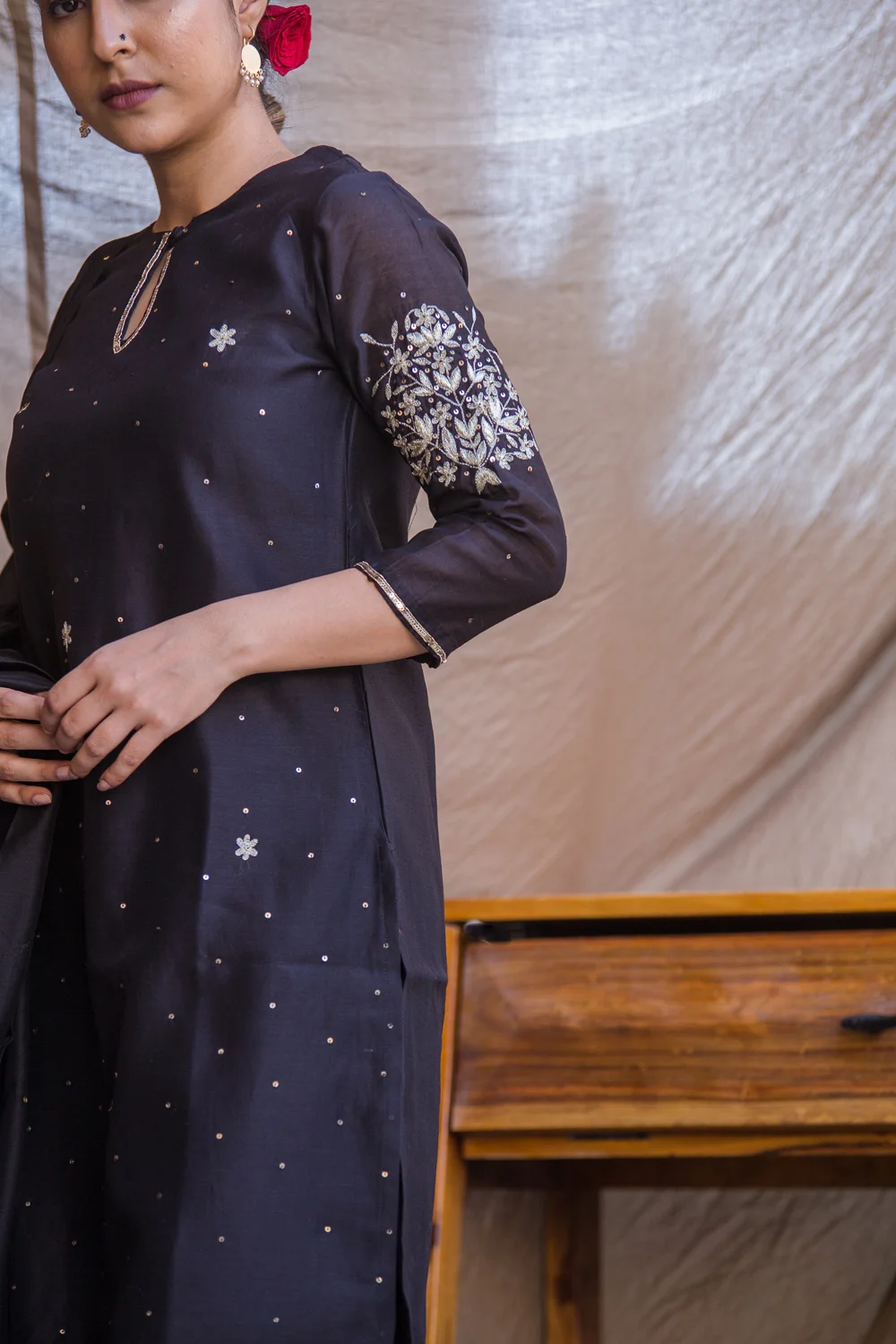 Souma Festive Chanderi Kurti Buy Urmul Desert Crafts Souma Festive Chanderi Kurti Buy Urmul Desert Crafts