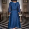 Valeria Solasta Chanderi wrap dress Buy Urmul Desert Crafts