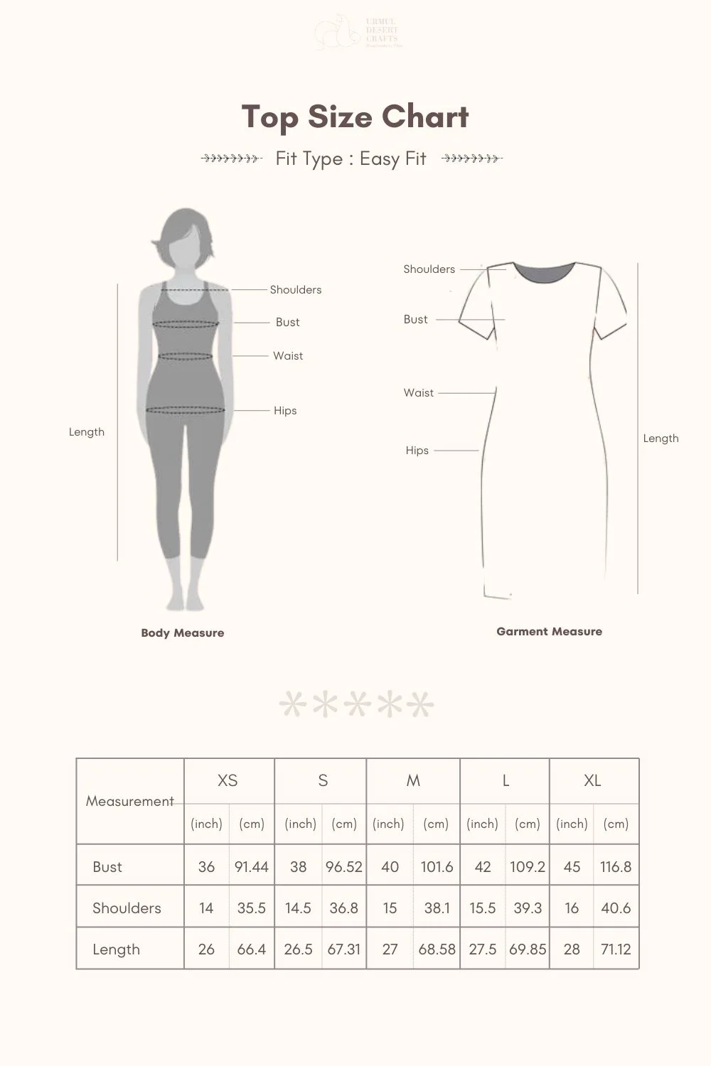 Purple panorama ruffle rani top size chart