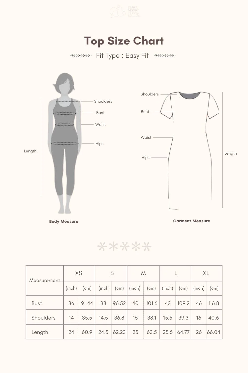 Royal Raatrani ruffle rani top size chart